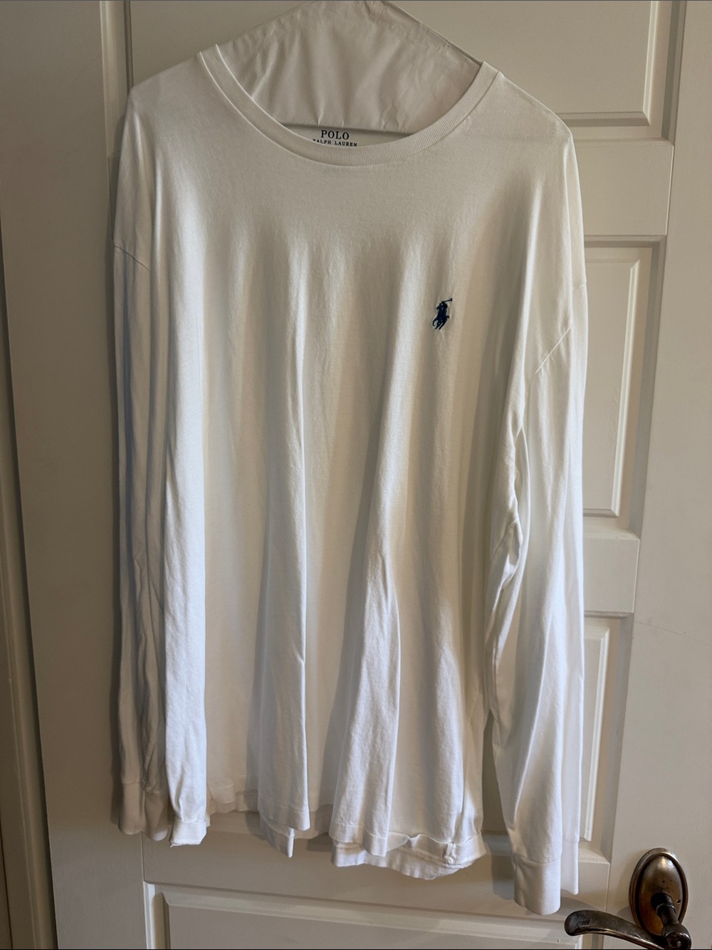 Polo by Ralph Lauren White Long-Sleeve Crew Shirt